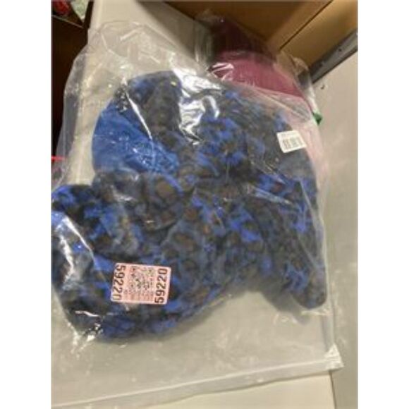 Blue Leopard Faux Fur Coat Women’s 2XL – Plush, Statement Winter Jacket - Picture 3 of 4